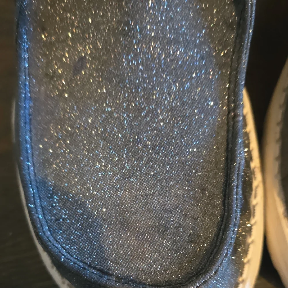 Hey Dude Womens Shoes Size 11 - Sparkly Silver - Picture 8 of 8